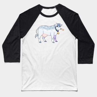 Flower Cow Baseball T-Shirt